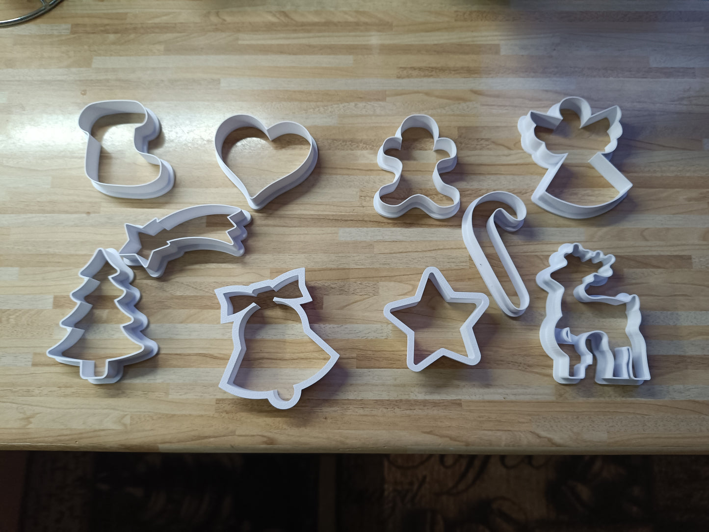 Zestaw 10 foremek do ciasta w stylu świątecznym